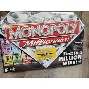 Monopoly Millionaire Board Game Hasbro Family Game Night - Brand New Sealed!